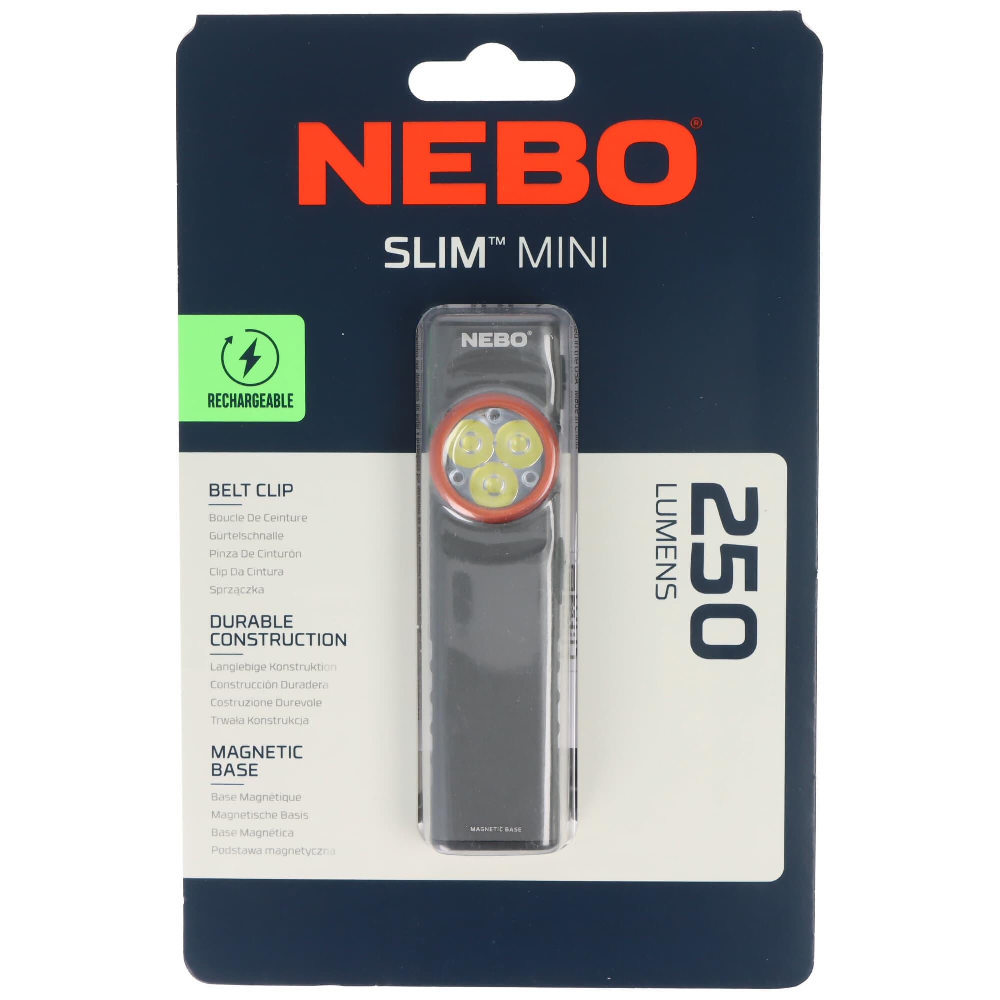 NEBO NEB-FLT-1042-G, la puissante lampe de poche LED avec base magnétique et batterie