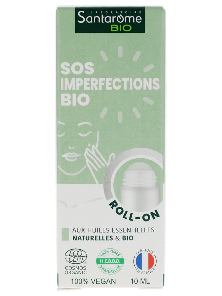 Santarome Roller SOS Imperfections Huiles Essentielles Bio 10 ml